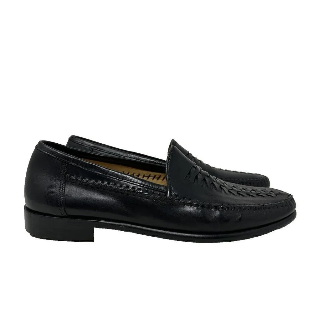 Rangoni Black Leather Slip on‎ Loafer Shoes US Size 8.5